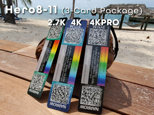 Bluewater GoPro QR Code Cards for Underwater Video (Hero 8, 9, 10, 11, 12)  Bluewater GoPro QR Code Cards for Underwater Video (Hero 8, 9, 10, 11, 12)