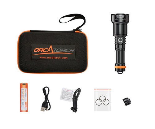  OrcaTorch ZD710 Zoomable Dive Light 