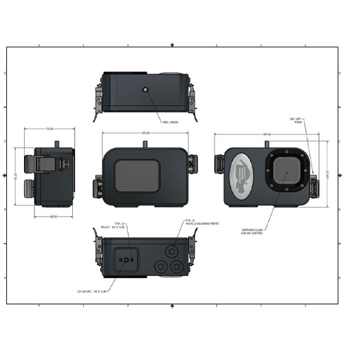 Anglerfish GoPro Hero12, Hero 11, Hero 10, Hero 9 Large Underwater Housing Anglerfish GoPro Hero12, Hero 11, Hero 10, Hero 9 Large Underwater Housing