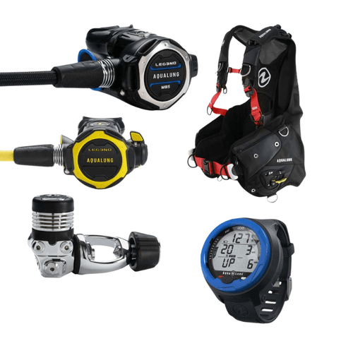 Aqualung Axiom i3+ BCD and Leg3nd MBS Regulator w/ Free Dive Computer 